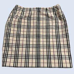 Burberry London Check Cotton Midi Skirt